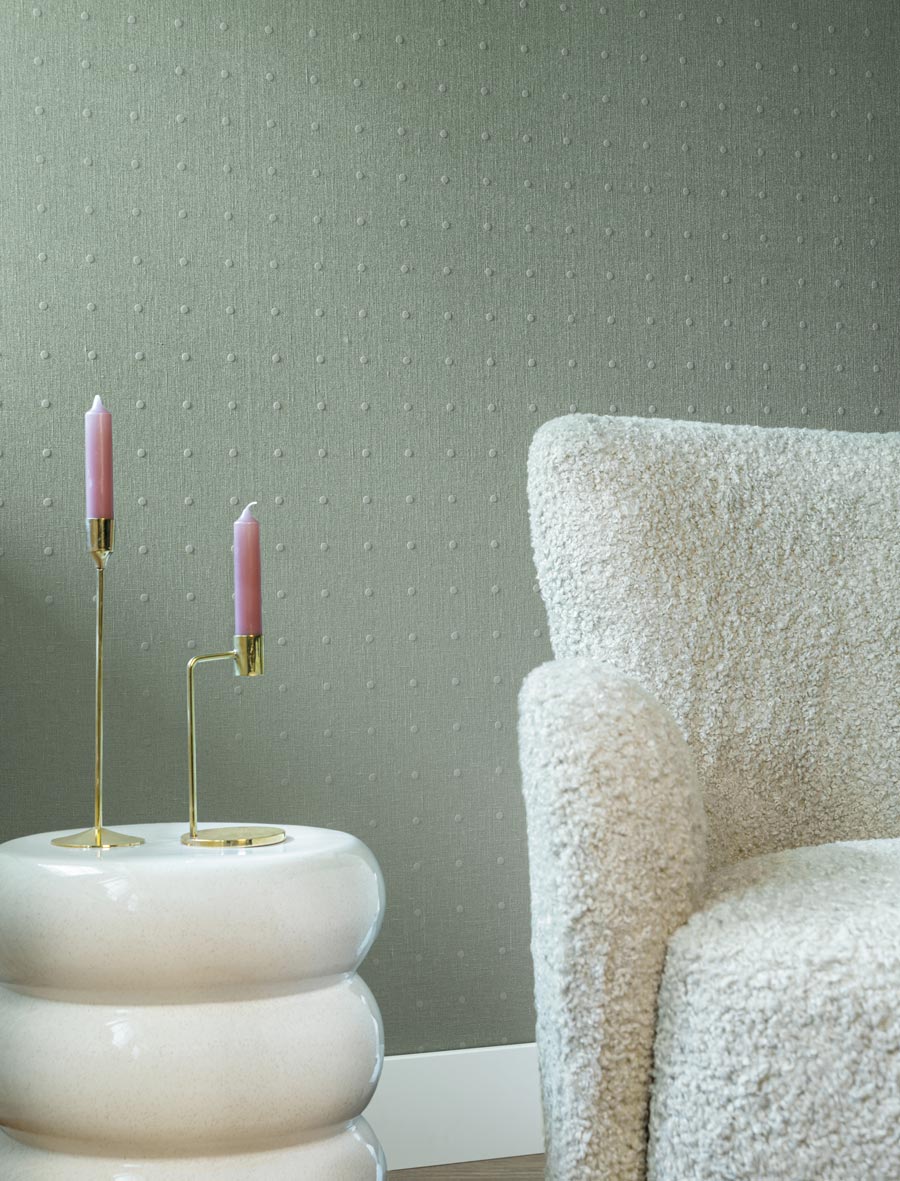 Flocked Point Wallcovering